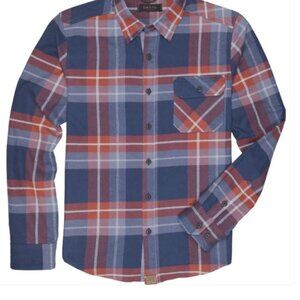 Dakota Grizzly Brock Flag Button Up Flannel NWT Small